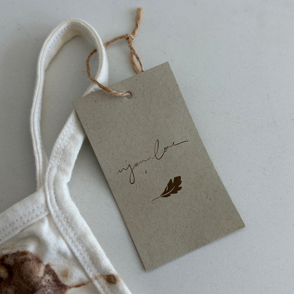 One of a kind plant dyed cotton Set, size L - Picture 2 of 10